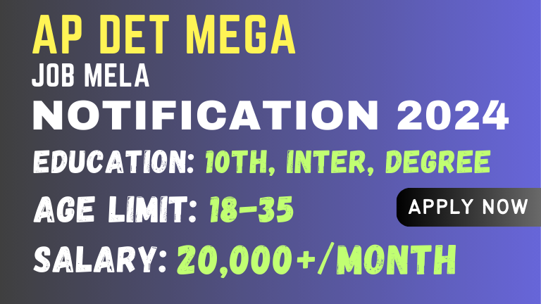 AP DET Mega Job Mela Notification