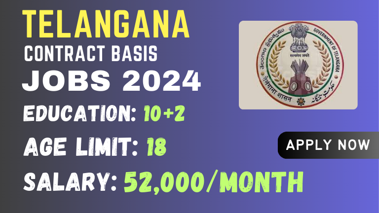 Telangana Contract Basis Jobs Recruitment 2024